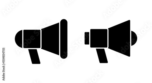 Megaphone icon vector. Loudspeaker sign and symbol