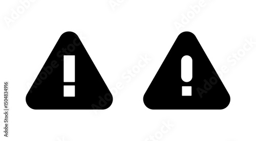 Exclamation danger icon vector. attention sign and symbol. attention sign