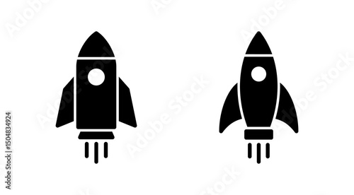 Rocket icon vector. Startup sign and symbol. rocket launcher icon