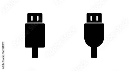 Usb icon vector. Flash disk sign and symbol. flash drive sign.