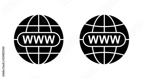 Web icon vector. go to web sign and symbol. web click icon. Global search icon
