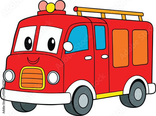 red fire truck