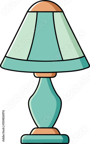 green table lamp