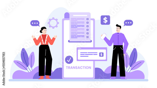 Mobile invoicing and digital receipt management. Suitable for financial articles, negotiation concepts, corporate presentations, and marketing materials.