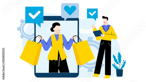 Customer journey optimization for e-commerce, suitable for shopping websites, online retail promotions, shopping blogs, and social media posts.