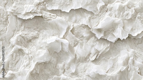 Close-up of a rough, white textured surface.