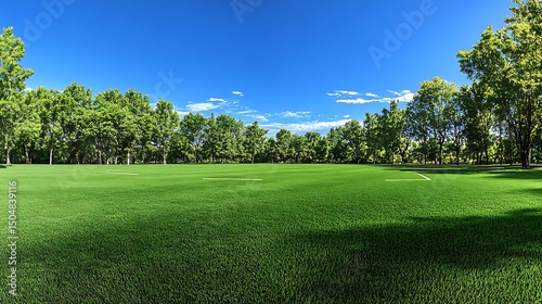 Wide green field outdoors