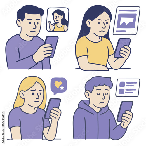 Feeling disconnected while using smartphones, individuals express various emotions