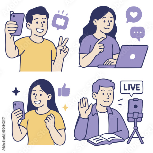 Engaging people using technology, social media, and communication