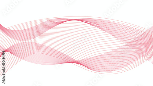 red and white abstract background wave