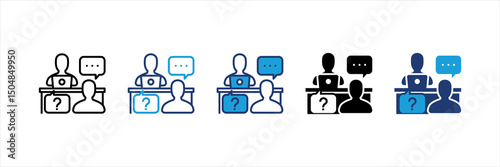 Job Interview Multi Style Icon Set