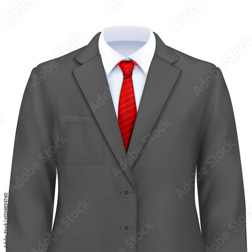 business suit and tie