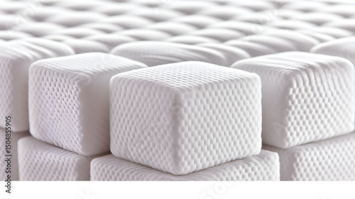 Wallpaper Mural Close-up of white, cubed mattress foam Torontodigital.ca