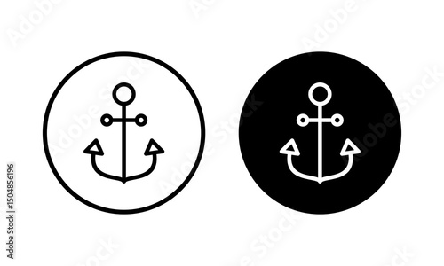 Anchor icon vector illustration. Anchor sign and symbol. Anchor marine icon.