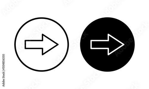 Arrow icon vector illustration. Arrow sign and symbol for web design.