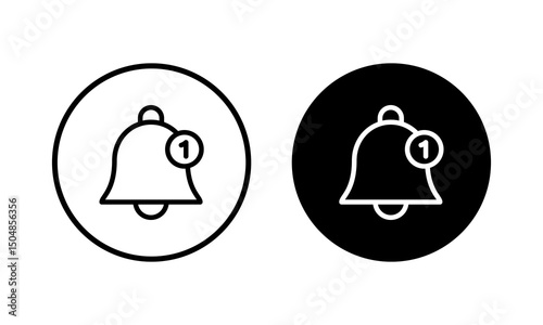 Bell Icon vector illustration. Notification sign and symbol for web site design