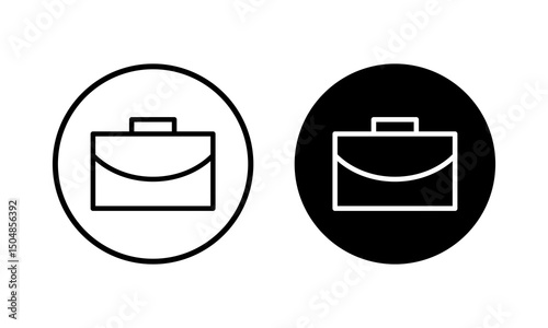 Briefcase icon vector illustration. suitcase sign and symbol. luggage symbol.