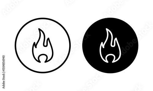 Fire icon vector illustration. fire sign and symbol