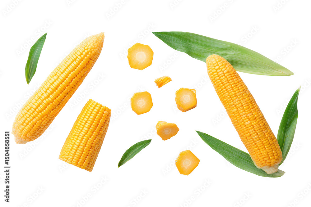 custom made wallpaper toronto digitalWhite sweet-corn half-ear isolated on transparent background ideal for allergy-friendly chowder charts