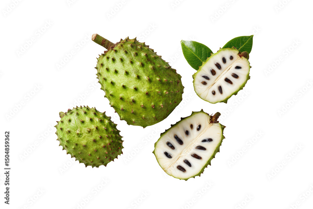 Minimal lit soursop motif on transparent background provides subtle tropical accent to compostable straw wrappers Minimal lit soursop motif on transparent background provides subtle tropical accent to compostable straw wrappers
