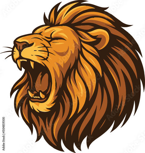 lion head vector illustration