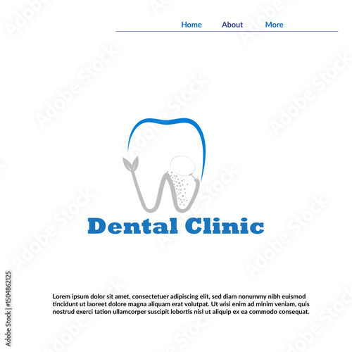  Dental Clinic logo template, Dental Care logo designs vector, Health Dent Logo design vector template linear style dental care logo vector illustration Simple line graphic den