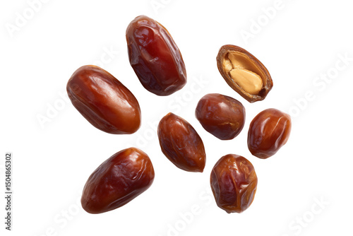 Wallpaper Mural Bright date cluster with stems, isolated on transparent background, ideal for Ramadan-gift boxes and energy-drink posters Torontodigital.ca