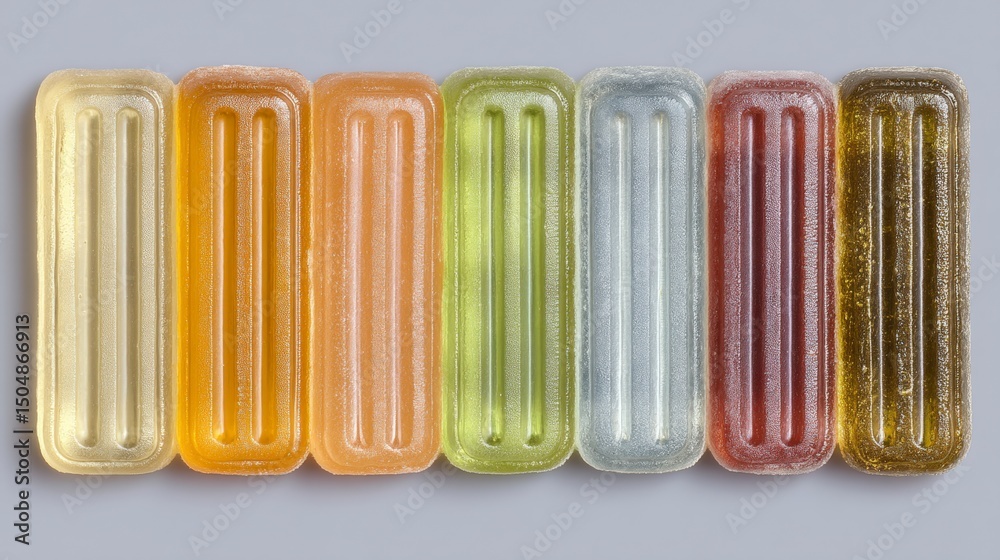 Fototapeta premium Colorful THC CBD Candies Assorted Flavors High Resolution Image