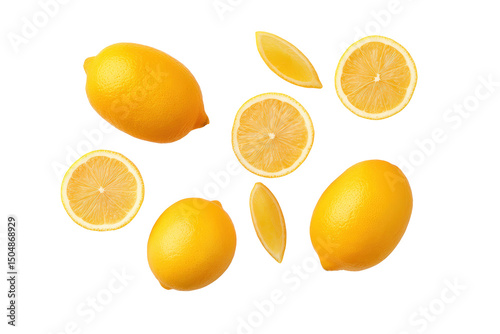 Wallpaper Mural Lemon half with glistening pulp isolated on transparent background perfect for pastry-filling nutrition call-outs Torontodigital.ca