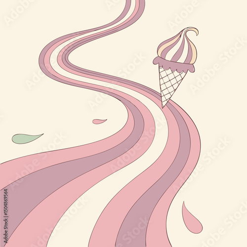 Pastel Dream Flow – 3D Liquid Swirl Wallpaper