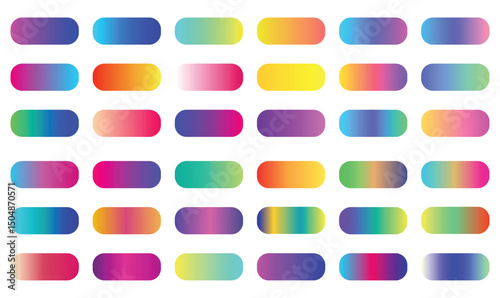 Gradient colorful background abstract vector set