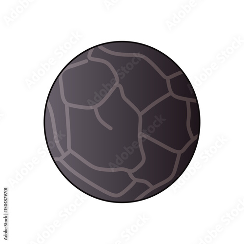 Peppercorn, Black Whole Pepper, close up vector icon in lineal color illustration style. Eid Kitchen Spices design element. Editable EPS.	