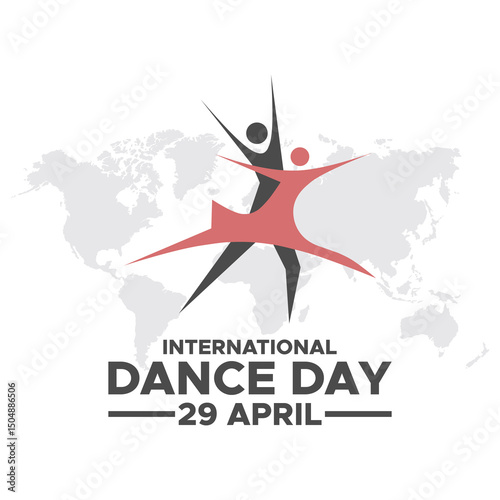 International Dance Day Vector Illustration. International Dance Day, celebrated on April 29th, honors the universal language of dance.international dance day celebration. dance party, April 29.