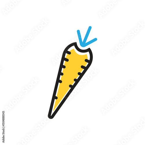 Multi color icon for carrot