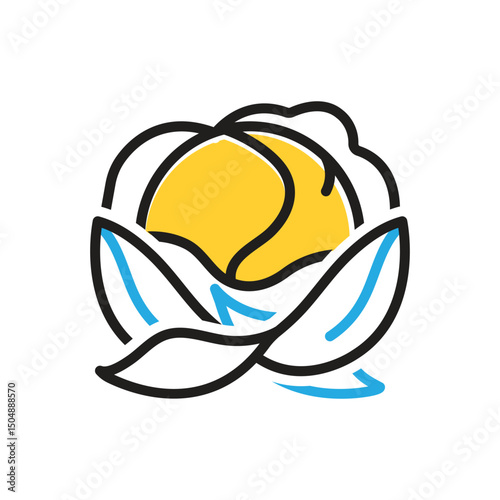 Multi color icon for cabbage