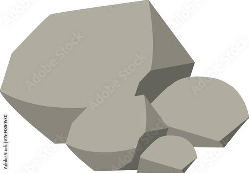 Grey Rocks Illustration