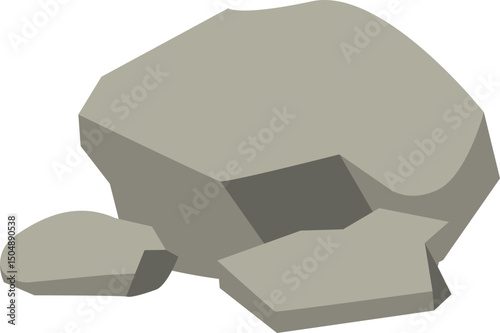 Grey Rocks Illustration