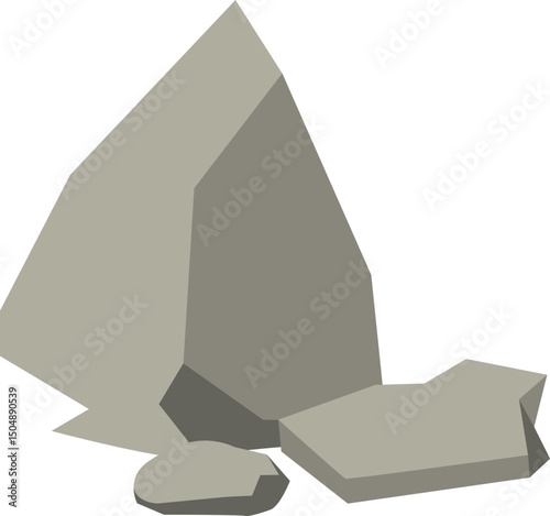Grey Rocks Illustration