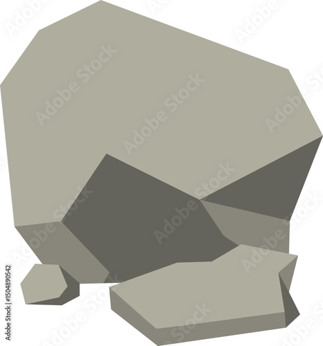 Grey Rocks Illustration