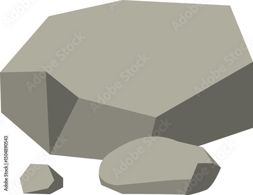 Grey Rocks Illustration