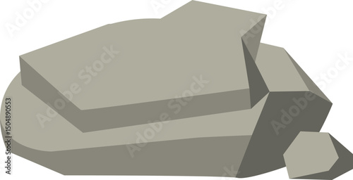 Grey Rocks Illustration