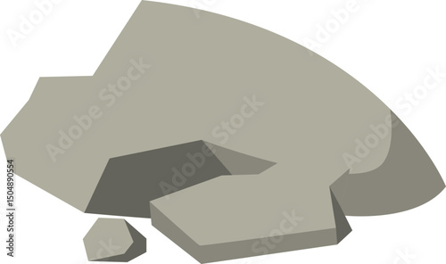 Grey Rocks Illustration
