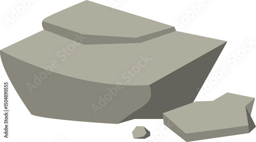 Grey Rocks Illustration