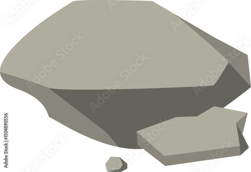 Grey Rocks Illustration