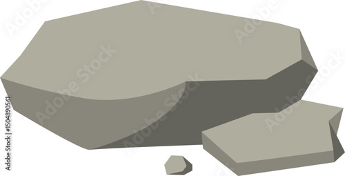 Grey Rocks Illustration