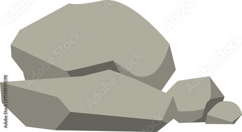 Grey Rocks Illustration