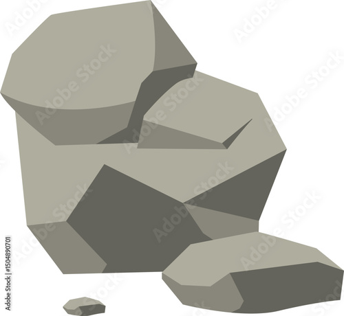 Grey Rocks Illustration