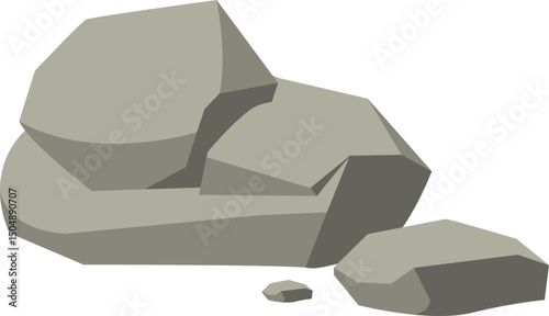 Grey Rocks Illustration