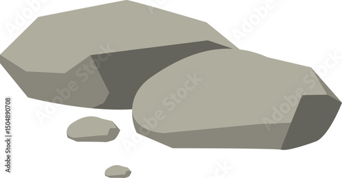 Grey Rocks Illustration