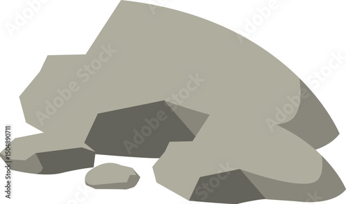 Grey Rocks Illustration